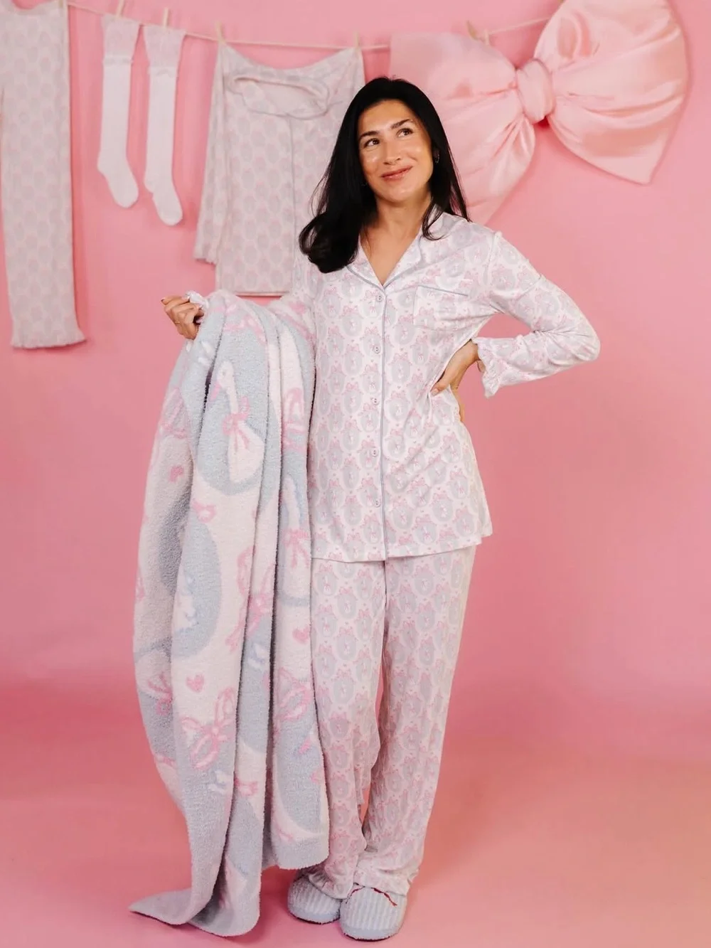 Staykation Bunny & Goose Easter, Toddler, Baby Plush Blanket NWT